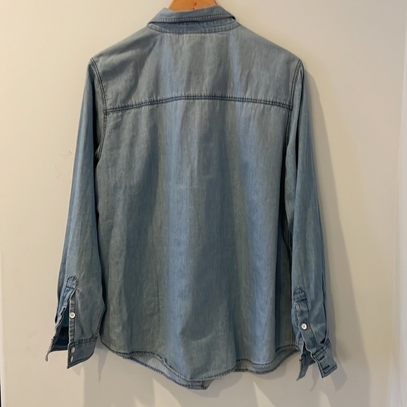 Torrid Denim Button Down Shirt Size 1 - Picture 5 of 11